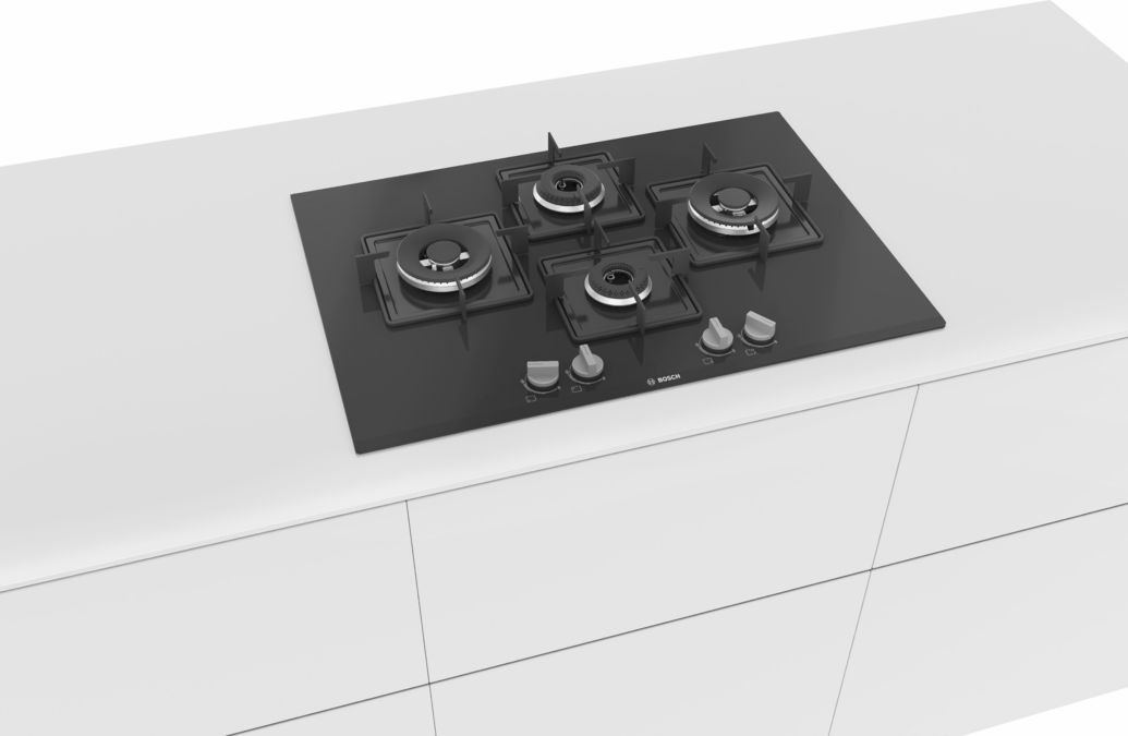 Series 6 Gas hob 75 cm Tempered glass, Black PNI7B6B10I PNI7B6B10I-5