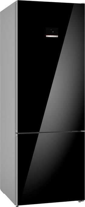 Series 6 free-standing fridge-freezer with freezer at bottom, glass door 193 x 70 cm Black KGN56LB42I KGN56LB42I-1