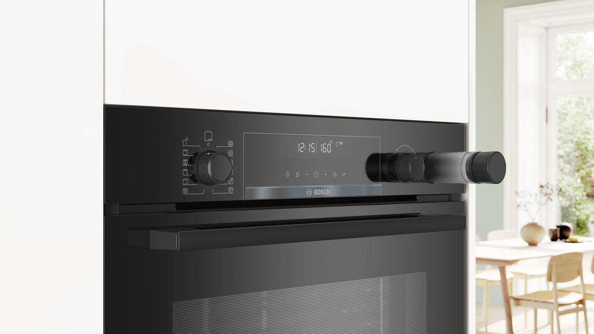 Serie 6 Multifunctionele oven met toegevoegde stoom 60 x 60 cm Zwart HRG4785B7 HRG4785B7-3