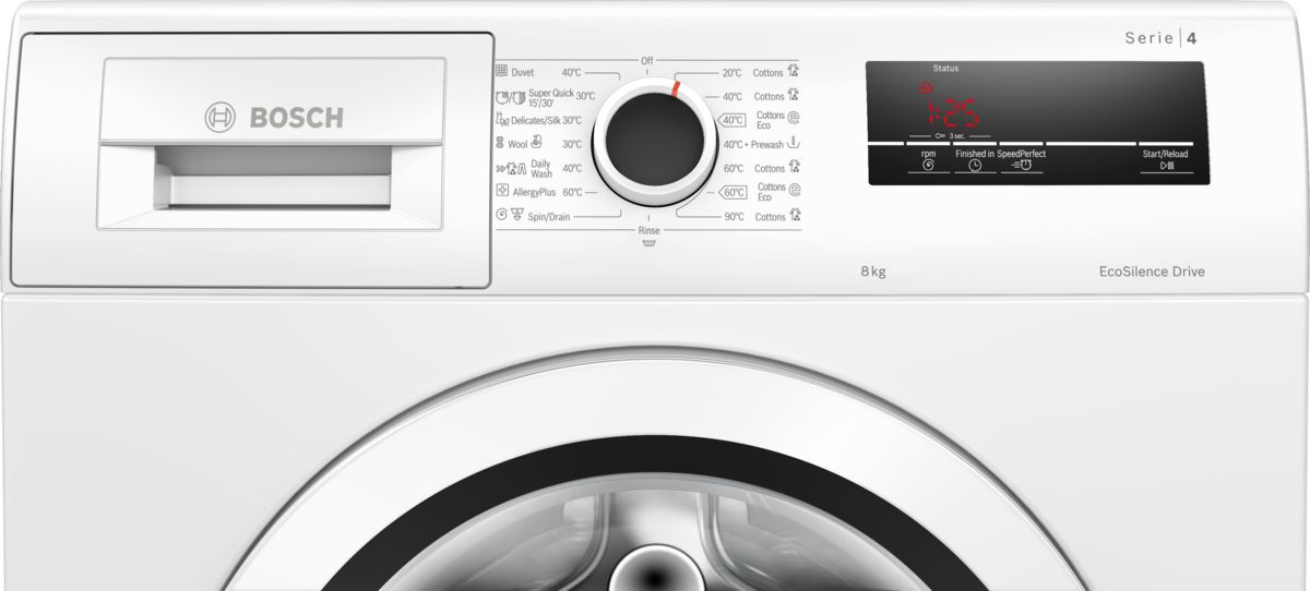 Series 4 Washing machine, front loader 8 kg 1000 rpm WAJ20180SG WAJ20180SG-3