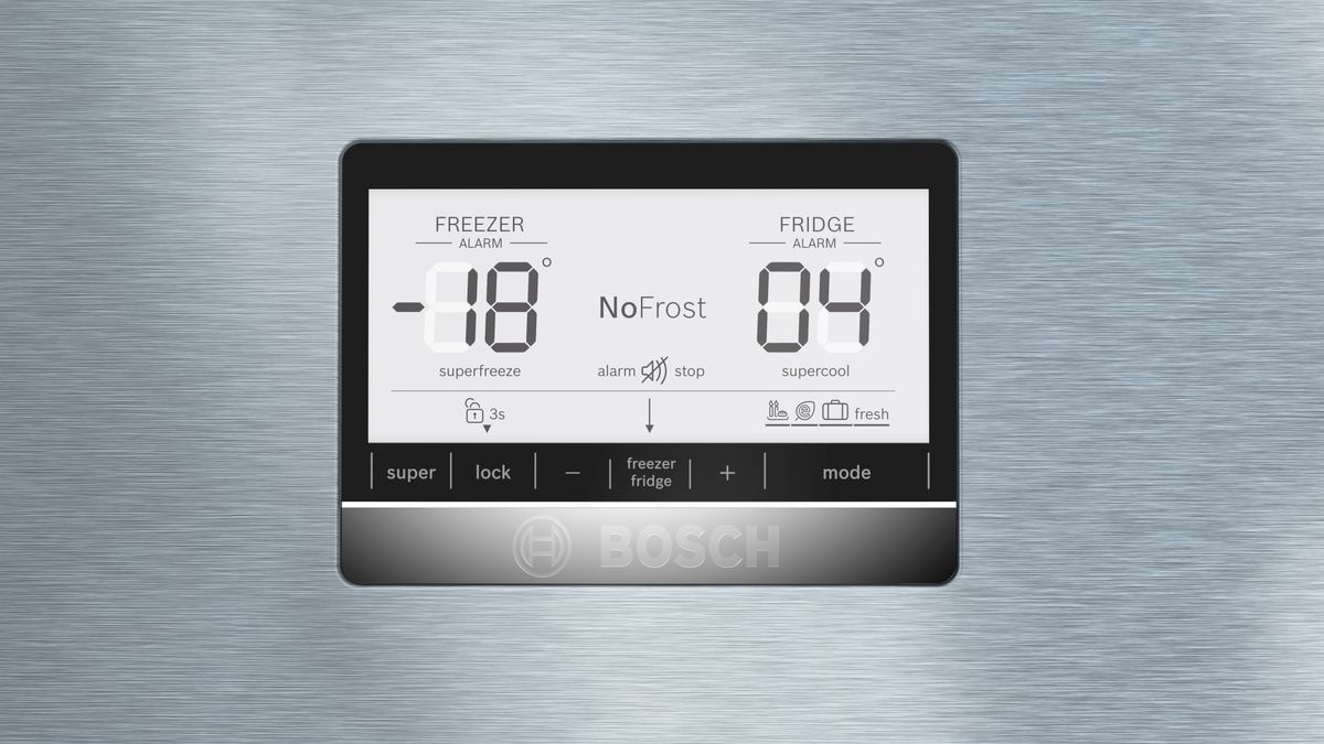 Serie 6 Frigorífico combinado de libre instalación 186 x 86 cm Acero antihuellas, Total No Frost KGN86AI41B KGN86AI41B-3