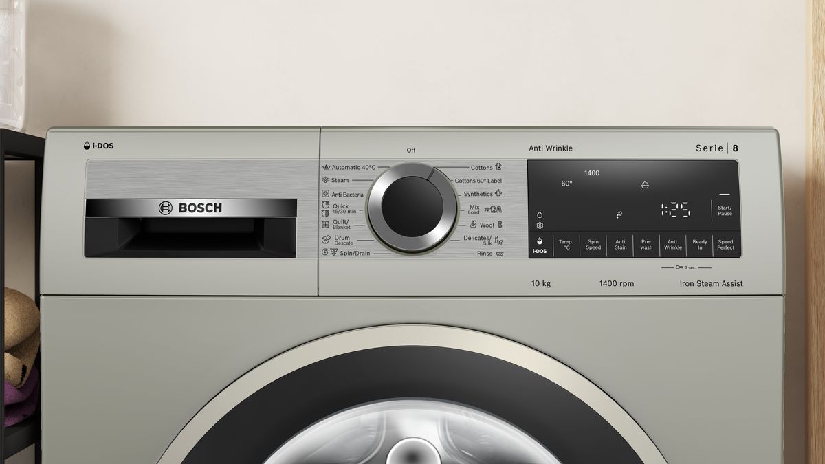 Series 8 washing machine, front loader 10 kg , Silver inox WGA254AXIN WGA254AXIN-2