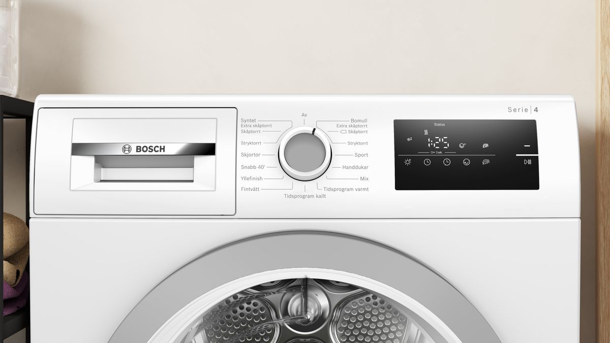 Serie 4 Värmepumpstumlare 8 kg WTH85VS6SN WTH85VS6SN-3