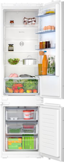 Series 2 Built-in fridge-freezer with freezer at bottom 193.5 x 54.1 cm sliding hinge KIN96NSE0 KIN96NSE0-1