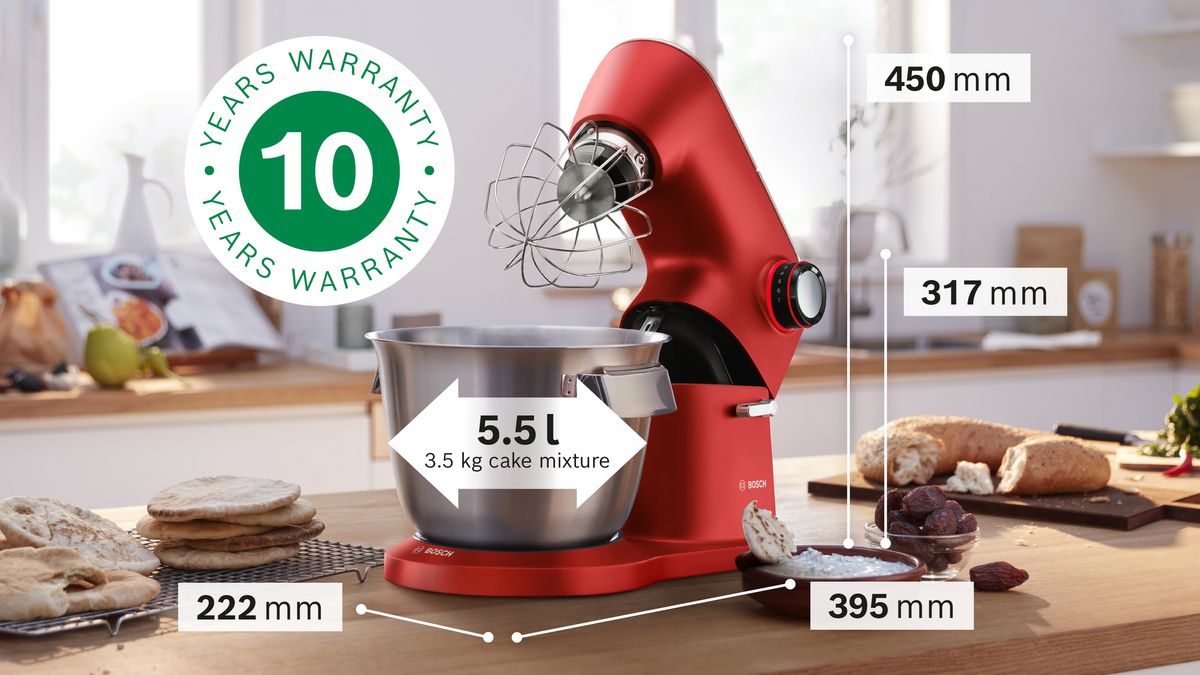 Serie 8 Küchenmaschine OptiMUM 1600 W Rot, silber MUM9A66R00 MUM9A66R00-10