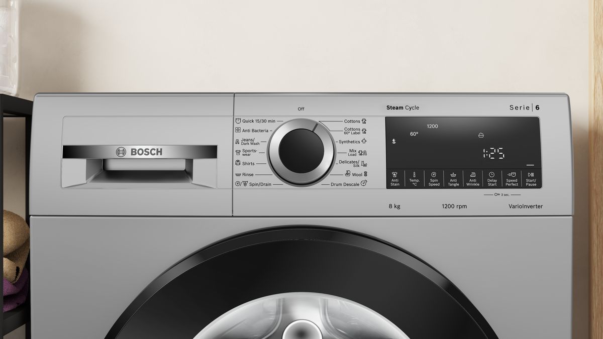 Series 4 washing machine, front loader 8 kg 1200 rpm WGA1320SIN WGA1320SIN-2