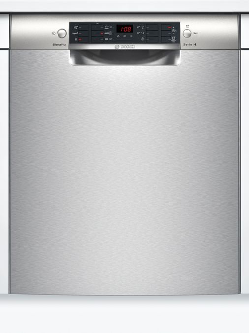 Serie 4 Underbyggd diskmaskin 60 cm Borstat stål med anti-fingerprint SMU46KI10S SMU46KI10S-1