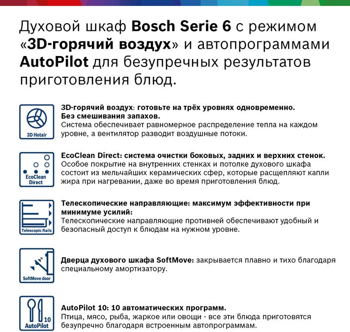 Bosch hbg536esor духовой шкаф