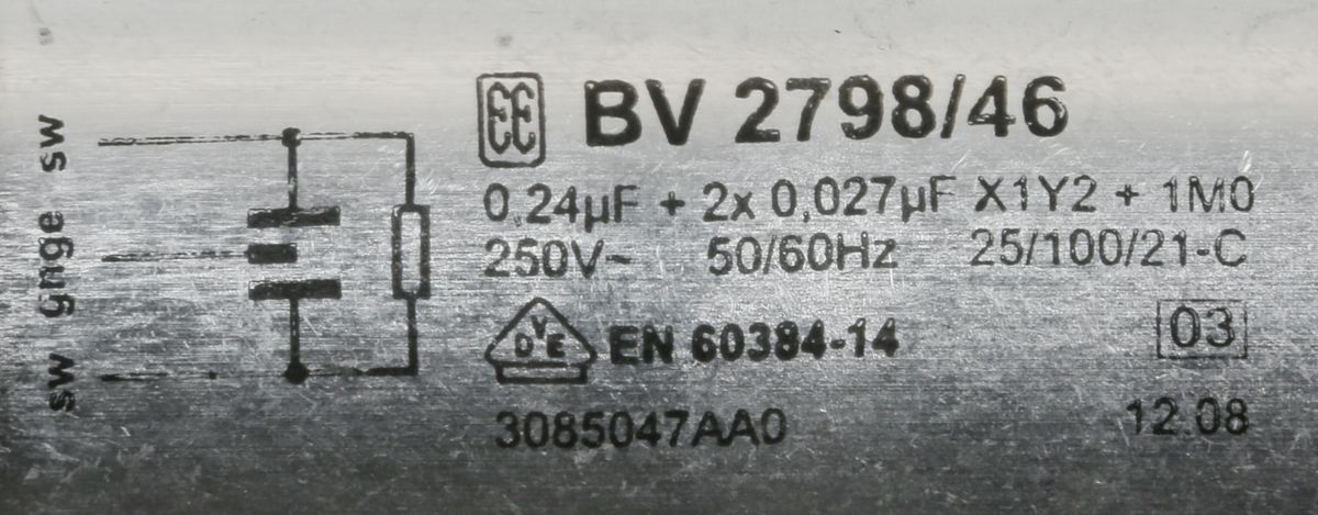00043806 Entstörkondensator | BOSCH DE