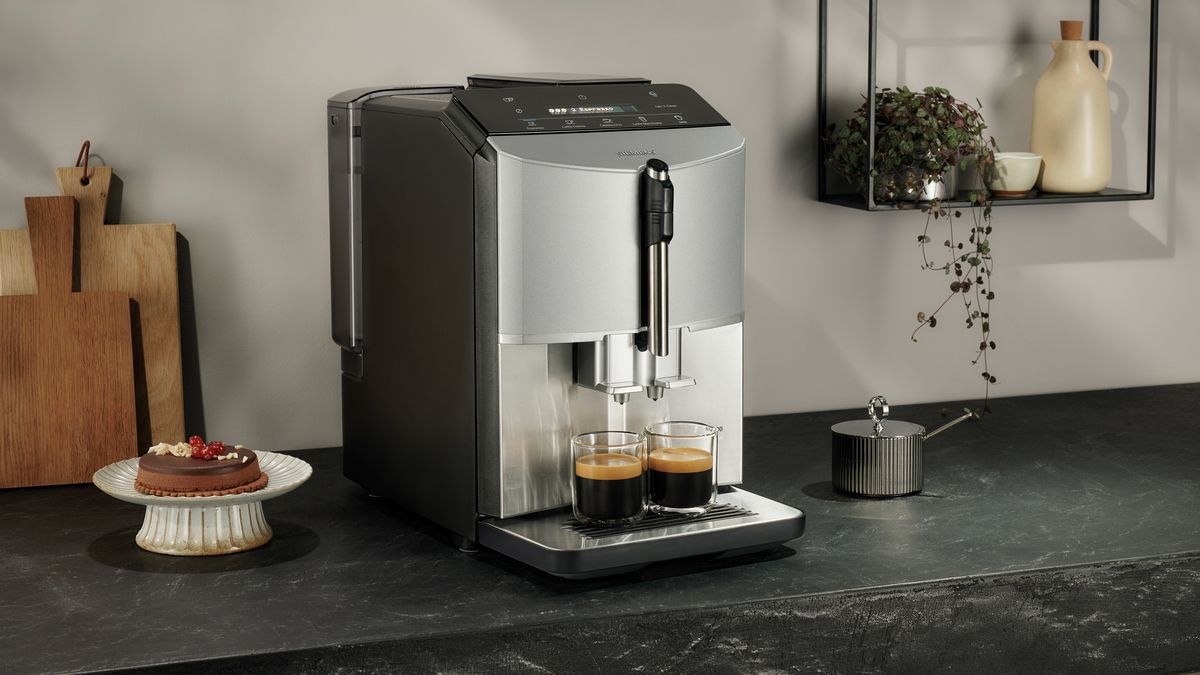 Fuldautomatisk kaffemaskine EQ300 Rustfrit stål, Inox sølv metallic, Vandbeholder TF305E07 TF305E07-11