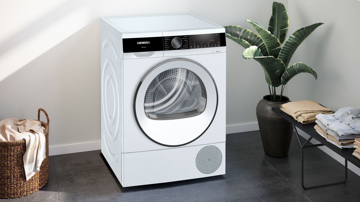 iQ500 Kondenstørretumbler med varmepumpe 9 kg Hvid WQ45G2AIDN WQ45G2AIDN-5