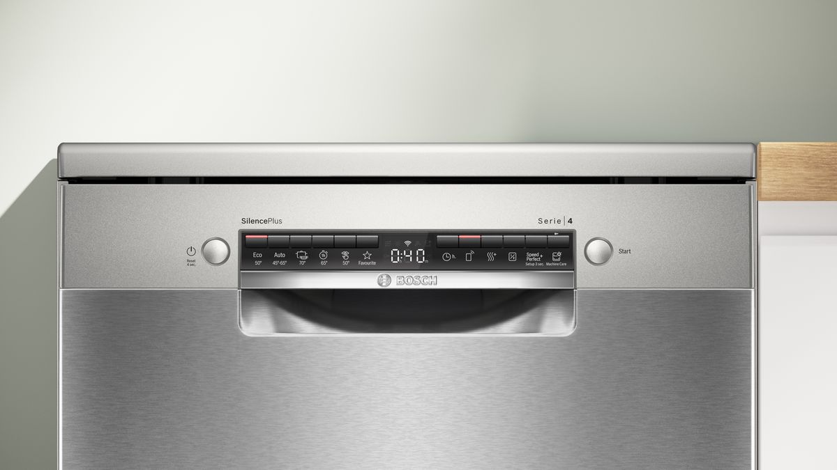 Serie 4 Szabadonálló mosogatógép 60 cm Szálcsiszolt acél színű SMS4HMI06E SMS4HMI06E-3