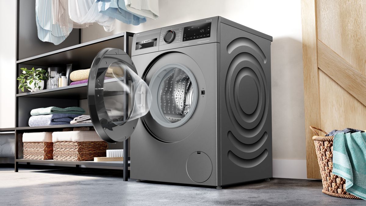 B-vara -Serie 6 Tvättmaskin, frontmatad 9 kg max. 1400 varv/min, Antracitgrå WGG244RFSNB WGG244RFSNB-5