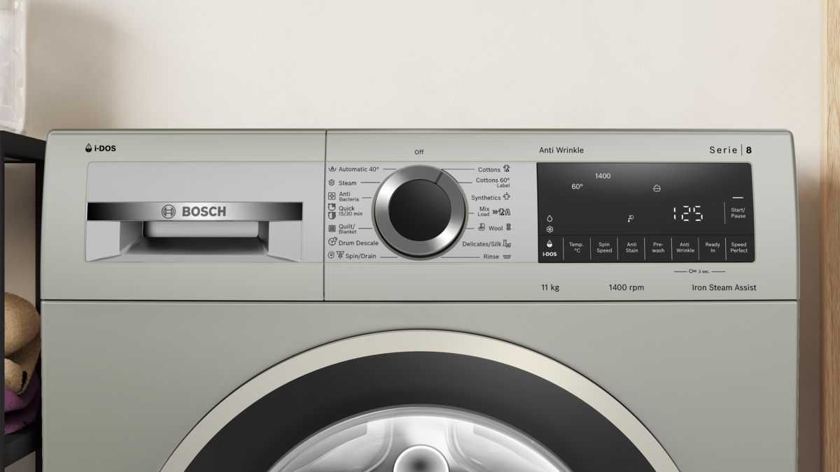 Series 8 washing machine, front loader 11 kg , Silver inox WGA264AXIN WGA264AXIN-3