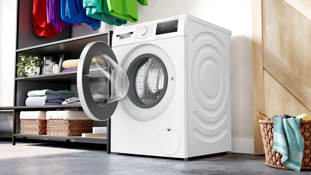 B-vara -Serie 4 Tvättmaskin, frontmatad 8 kg max. 1200 varv/min WAN2421CSNB WAN2421CSNB-4