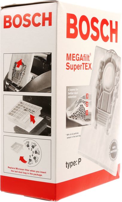 Filter 5 Filterbeutel mit Verschluss 1 Micro-Hygienefilter MegaFilt SuperTEX 00462586 00462586-3