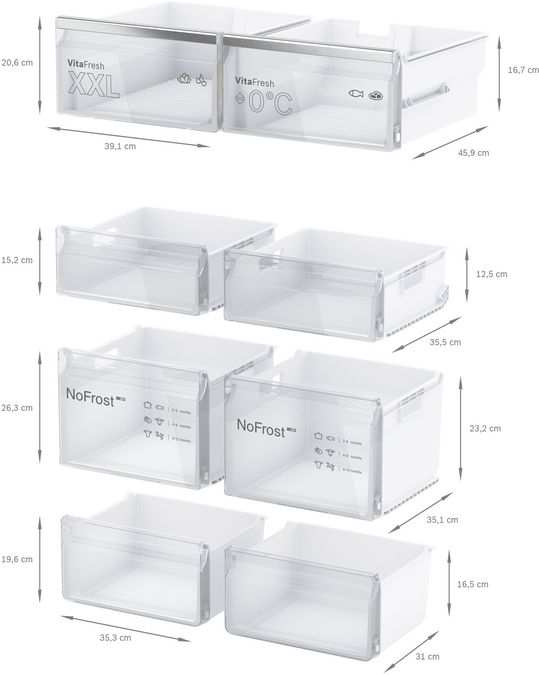 Série 4 Réfrigérateur multi-portes congélateur en bas 183 x 90.5 cm Inox anti trace de doigts KFN96APEA KFN96APEA-11