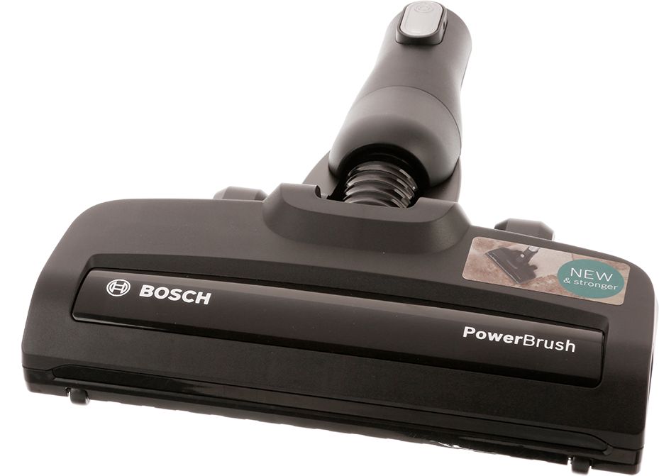 Electric nozzle Bosch; black; click-connection; plastic sole; with brush roller; with wheels 17007183 17007183-1