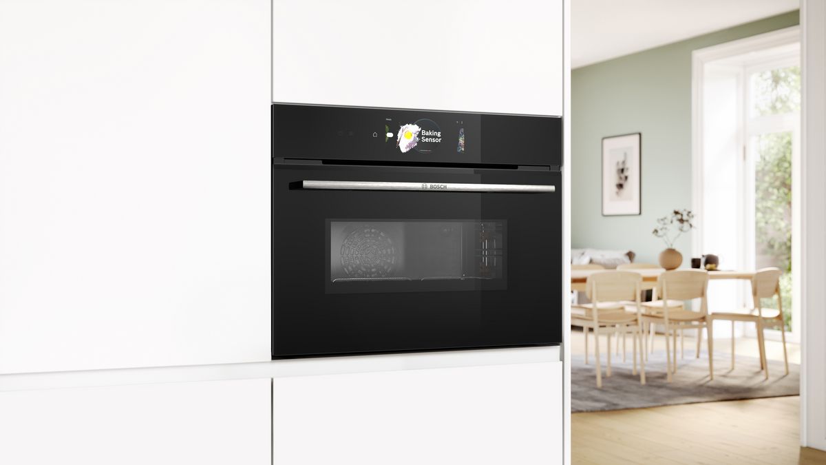 Series 8 Built-in compact oven with microwave function 60 x 45 cm Black CMG778NB1 CMG778NB1-5