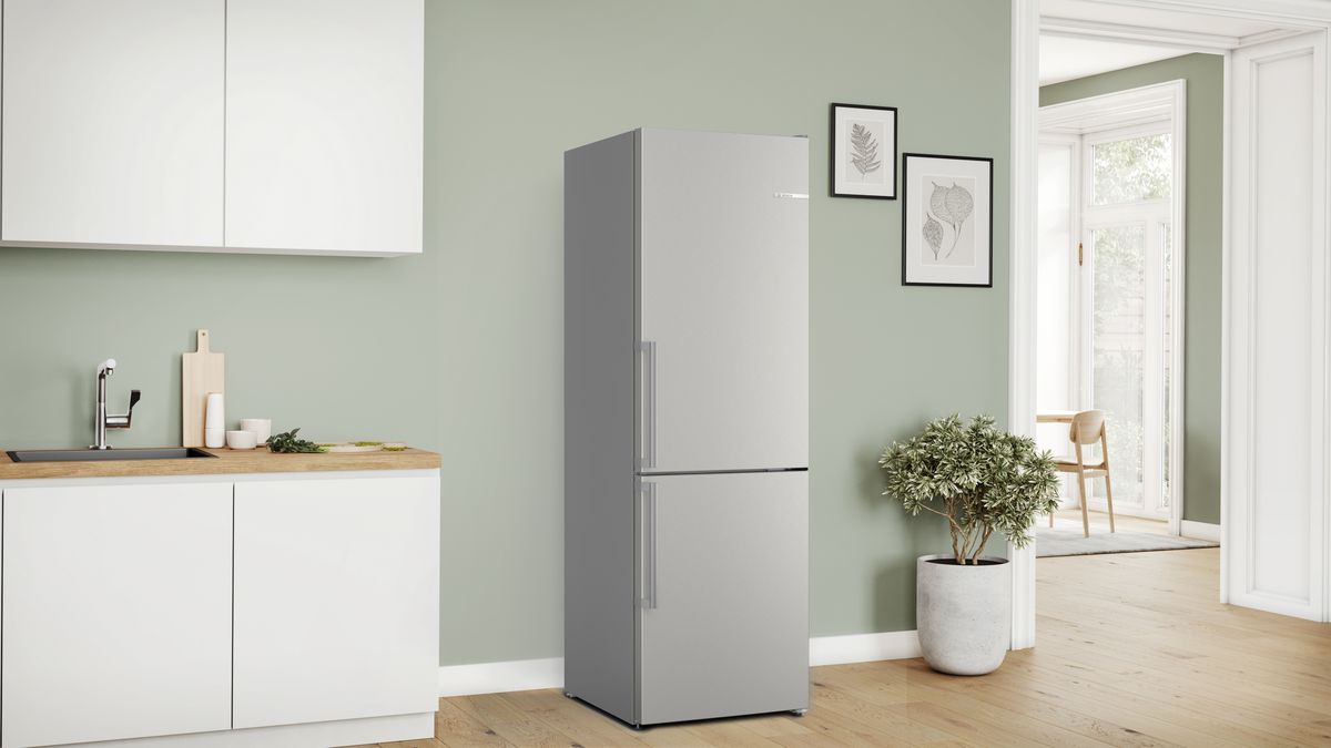 Serie 4 Kombinerad kyl/frys 186 x 60 cm Borstat stål med anti-fingerprint, Total No Frost KGN36VIDT KGN36VIDT-3