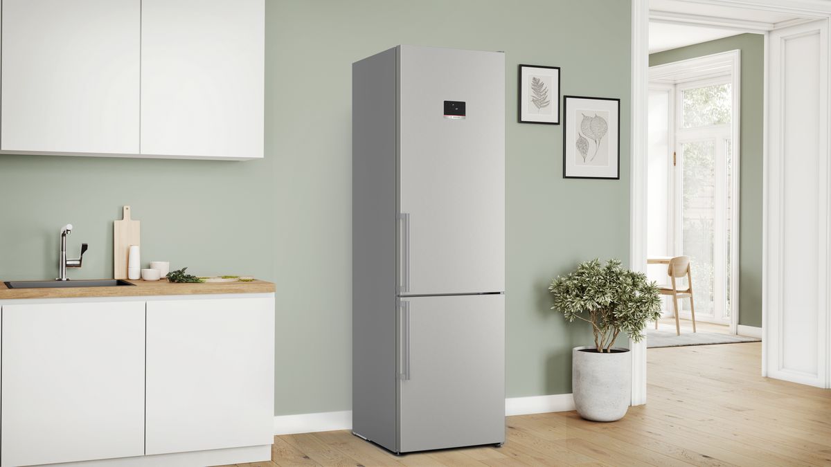Serie 6 Kombinerad kyl/frys 203 x 60 cm Borstat stål med anti-fingerprint, Total No Frost KGN39AICU KGN39AICU-2