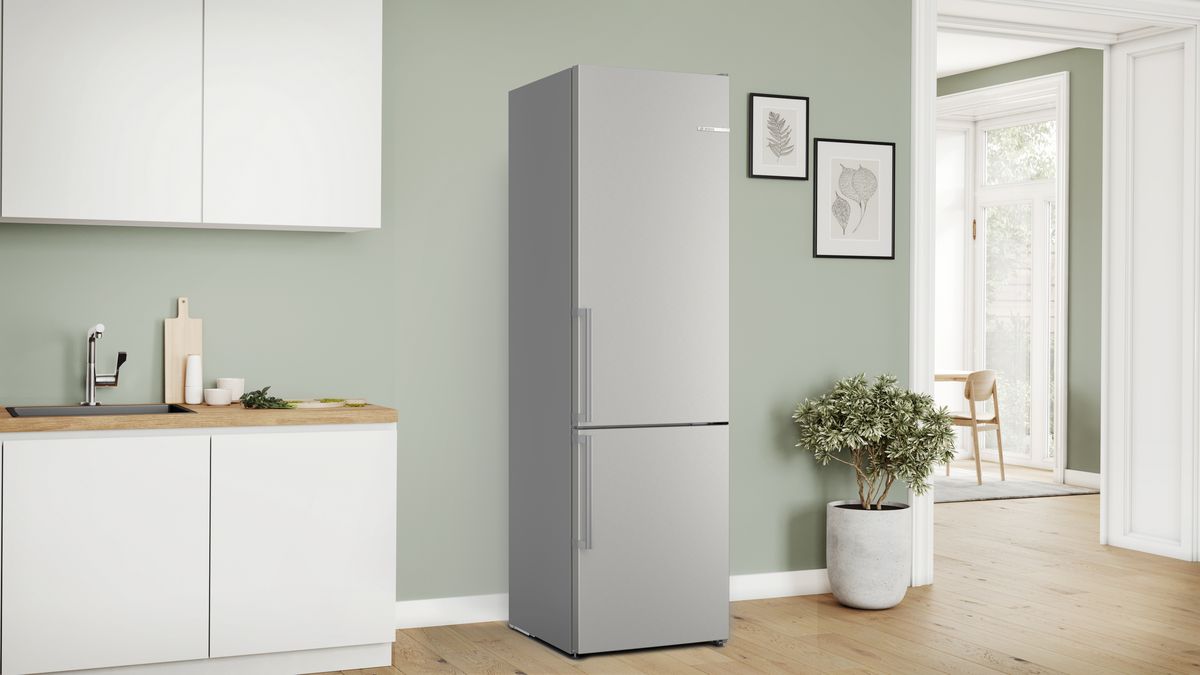 Serie 4 Kombinerad kyl/frys 203 x 60 cm Borstat stål med anti-fingerprint KGN39VIDT KGN39VIDT-3