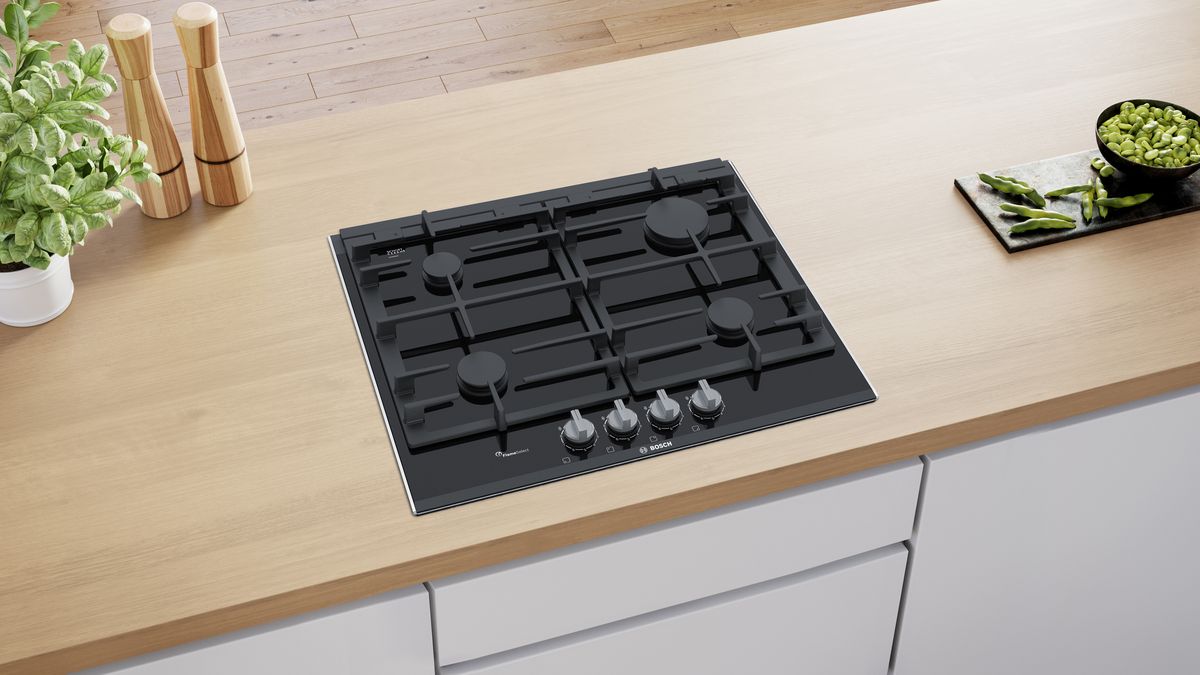 Series 8 Gas cooktop 60 cm Ceramic glass, Black PRP6A6B70A PRP6A6B70A-5