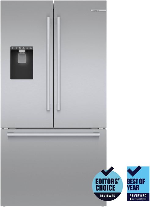 500 Series French Door Bottom Mount Refrigerator 36'' Brushed steel anti-fingerprint B36FD50SNS B36FD50SNS-3