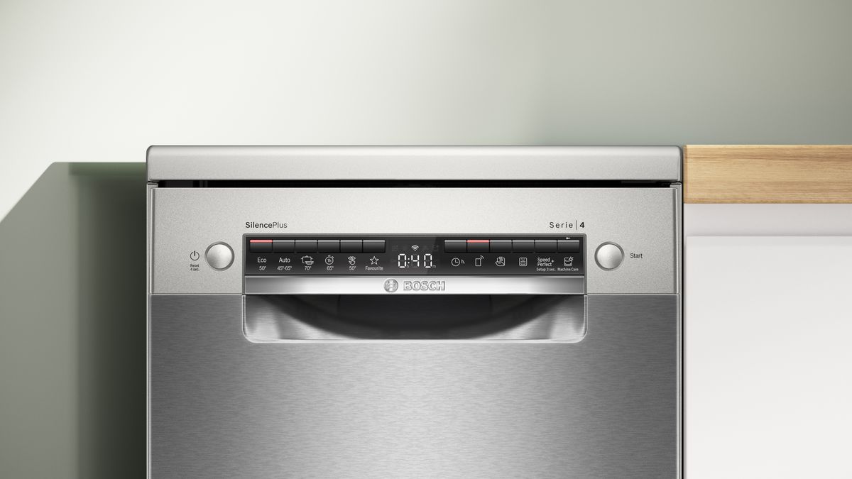 Serie 4 Szabadonálló mosogatógép 45 cm Szálcsiszolt acél színű SPS4EMI24E SPS4EMI24E-2