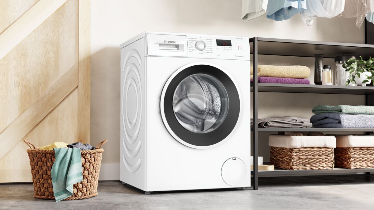 Serie 2 Tvättmaskin, frontmatad 8 kg max. 1400 varv/min WGE03400SN WGE03400SN-5