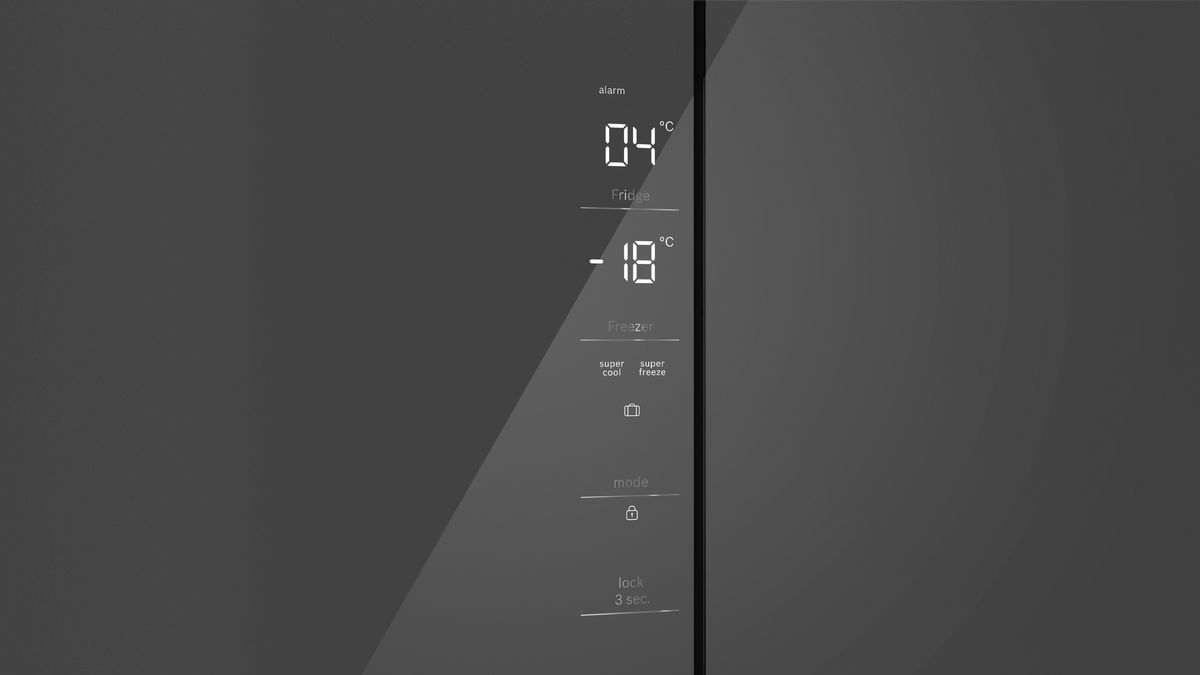 Series 4 Cross-door Refrigerator, Glass door 189.5 x 85.5 cm Graphite KMC85LEEA KMC85LEEA-4