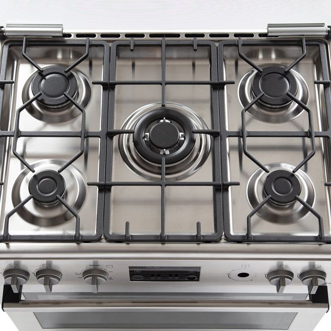 Serie 6 Cocina de gas de libre instalación PRO567 IX Acero inoxidable HSK75I45SE HSK75I45SE-3