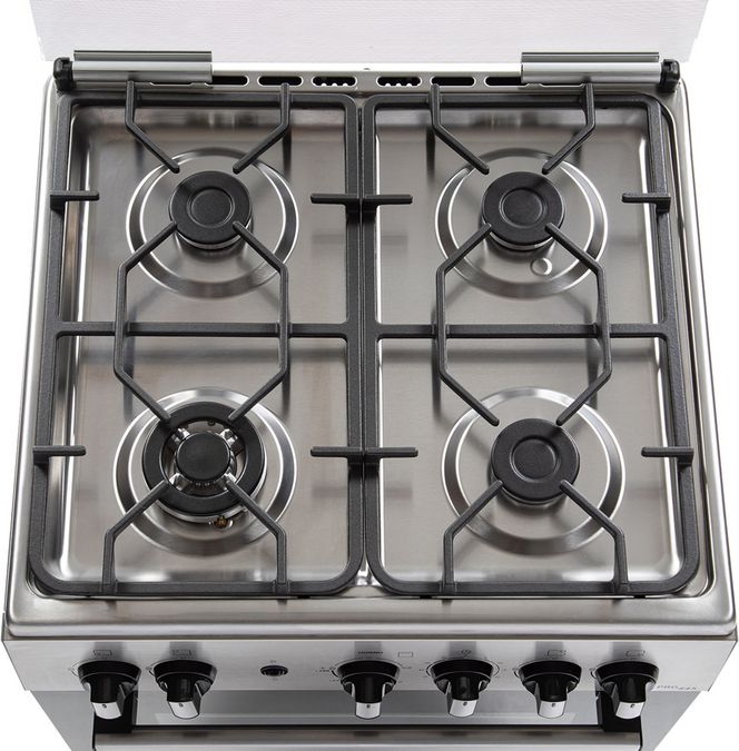 Serie 4 Cocina de gas de libre instalación PRO445-B IX Gris claro HSG45I21SE HSG45I21SE-4