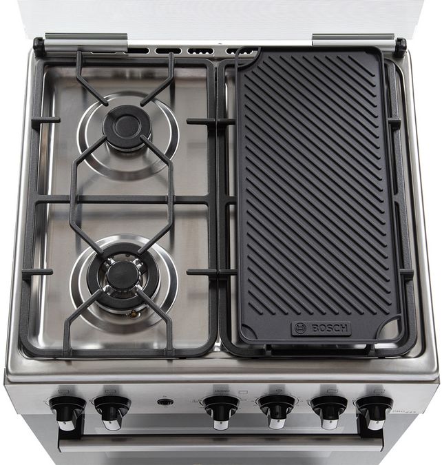 Serie 4 Cocina de gas de libre instalación PRO445-B IX Gris claro HSG45I21SE HSG45I21SE-6
