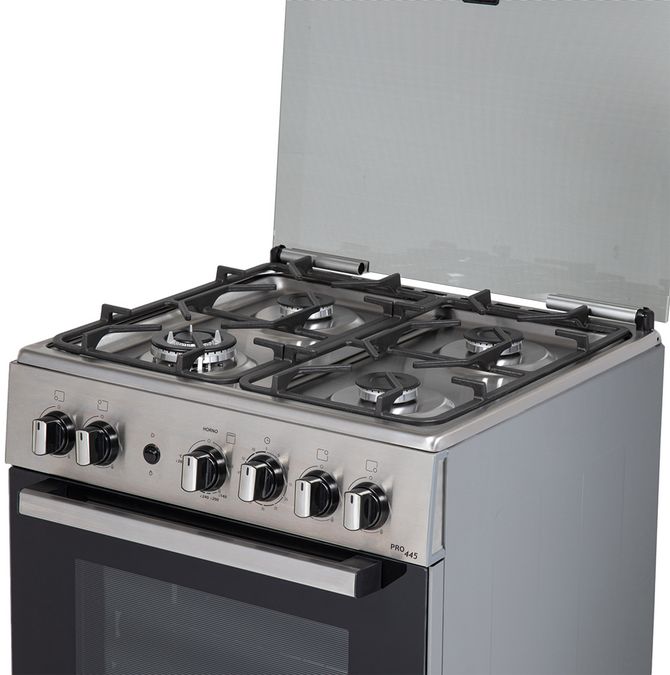 Serie 4 Cocina de gas de libre instalación PRO445-B IX Gris claro HSG45I21SE HSG45I21SE-5
