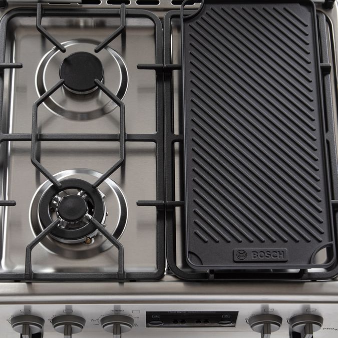 Serie 6 Cocina de gas de libre instalación PRO467 IX Acero inoxidable HSG75I42SE HSG75I42SE-5