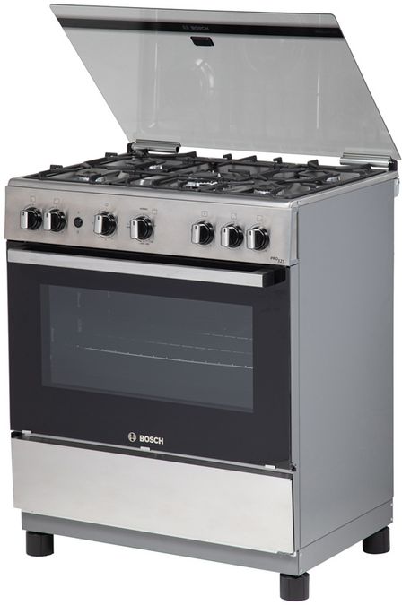 Serie 2 Cocina de gas de libre instalación PRO525-B IX Acero inoxidable HSK45I20SE HSK45I20SE-3