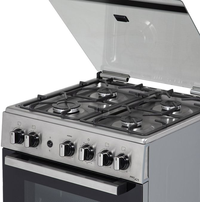 Serie 2 Cocina de gas de libre instalación PRO425 IX Gris claro HSG15I22SE HSG15I22SE-5