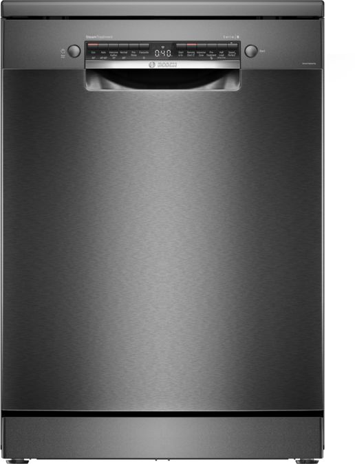 Series 6 Bosch free-standing dishwasher 60 cm Brushed black steel anti-fingerprint SMS6HMC00I SMS6HMC00I-1