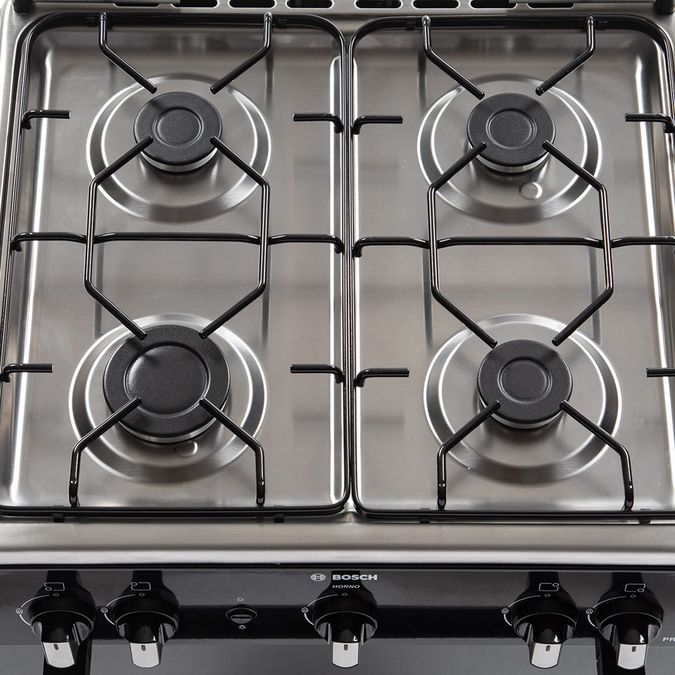 Serie 2 Cocina de gas de libre instalación PRO423 NG Negro HSG18N21SE HSG18N21SE-3