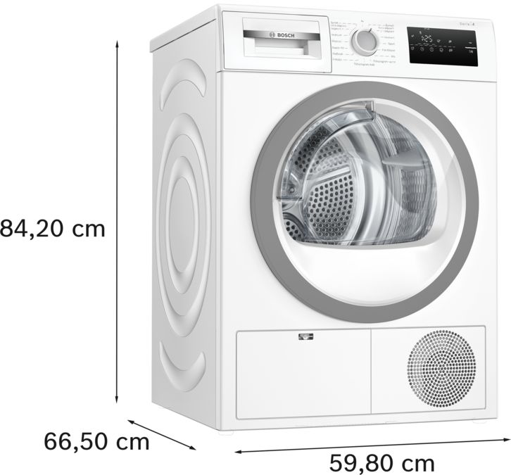 Serie 4 Värmepumpstumlare 8 kg WTH85VS6SN WTH85VS6SN-7
