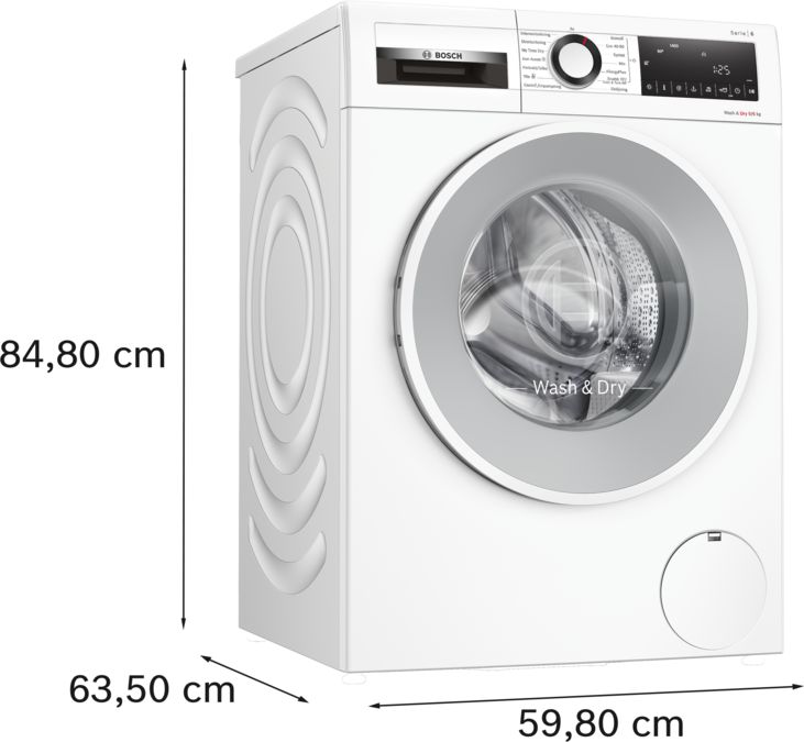 Serie 6 Kombinerad tvätt och tork 9/6 kg 1400 v/min WNA144L9SN WNA144L9SN-5