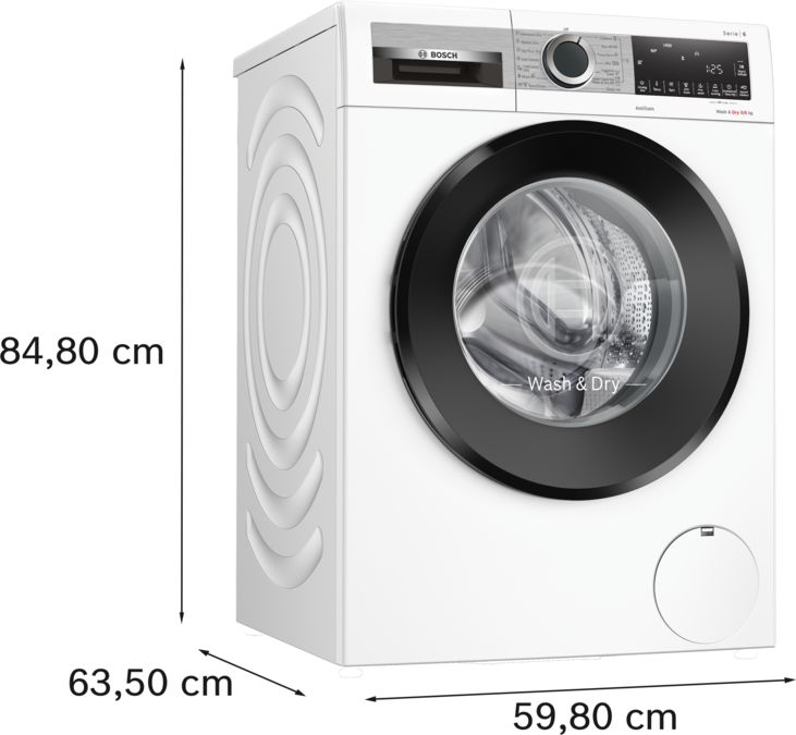 Serie 6 Was-/droogcombinatie 9/6 kg 1400 rpm WNG24400BY WNG24400BY-5