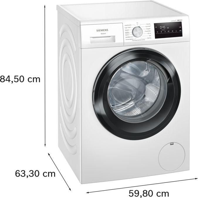 iQ300 Vaskemaskine 8 kg 1400 omdr./min., Hvid WM14N21EDN WM14N21EDN-5