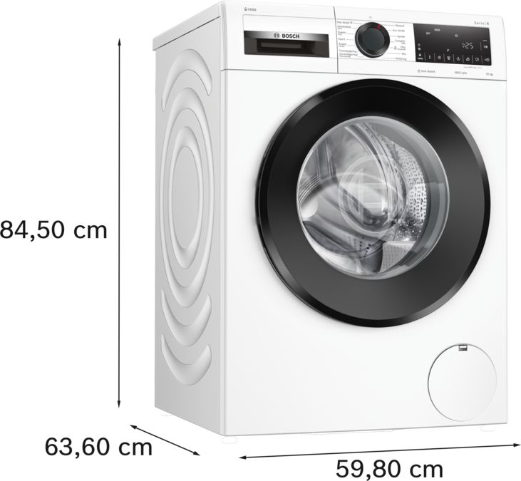 Serie 6 Tvättmaskin, frontmatad 10 kg 1600 v/min WGG256FESN WGG256FESN-2