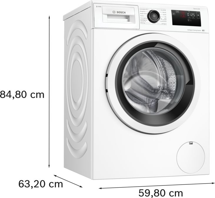 Serie 6 Tvättmaskin, frontmatad 9 kg 1400 v/min WAU28PI0SN WAU28PI0SN-5