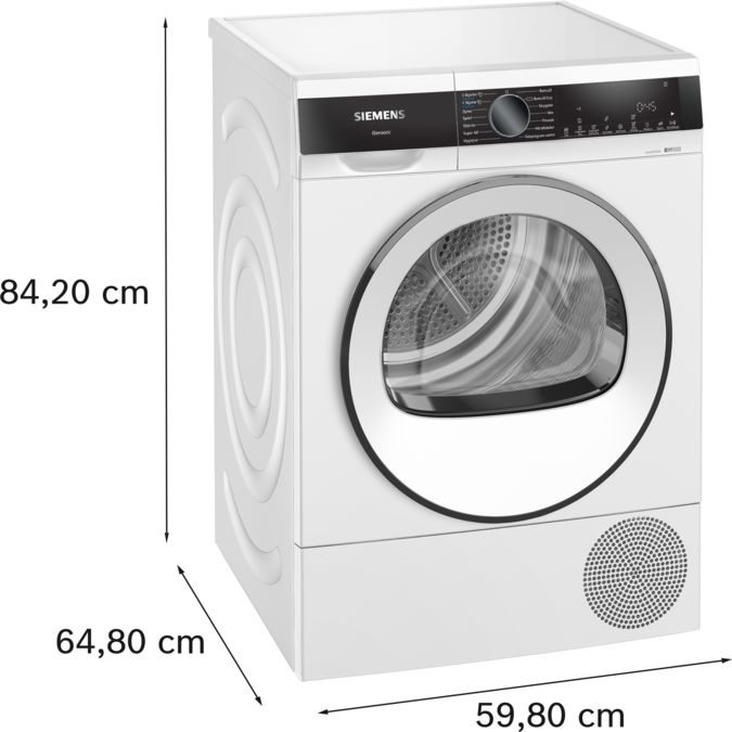 iQ500 Kondenstørretumbler med varmepumpe 9 kg Hvid WQ45G2AIDN WQ45G2AIDN-6