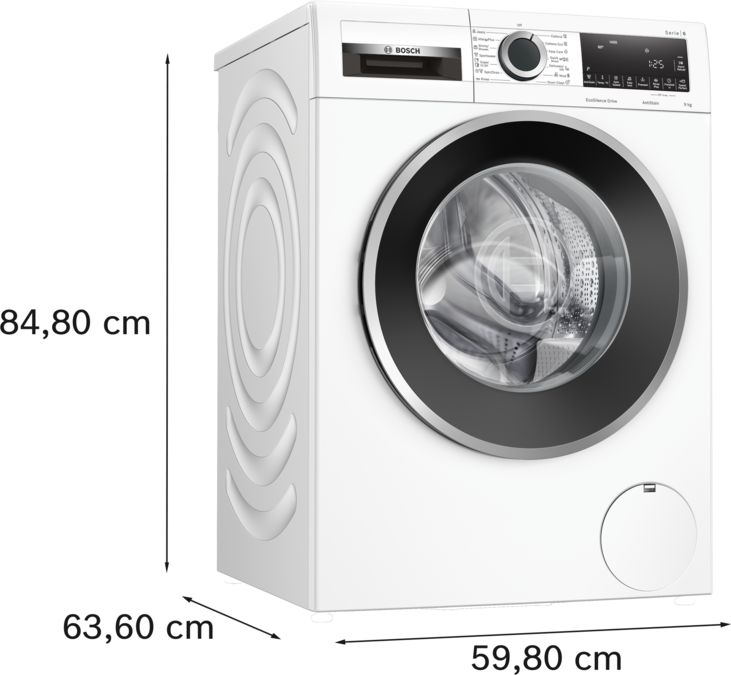 Series 6 washing machine, front loader 9 kg 1400 rpm WGG24409AU WGG24409AU-7