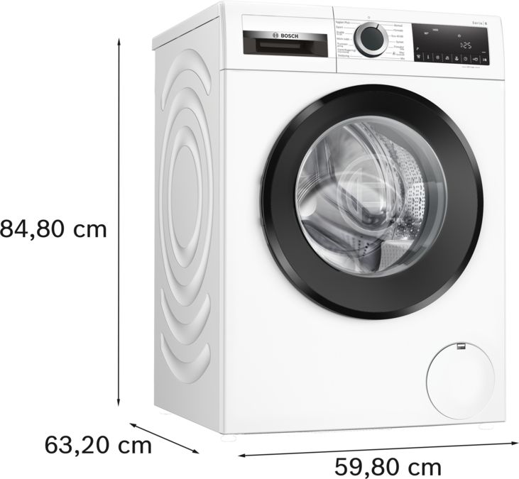 Serie 6 Tvättmaskin, frontmatad 9 kg 1400 v/min WGG1440BSN WGG1440BSN-6