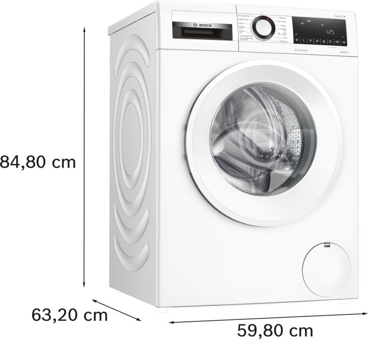Serie 6 Tvättmaskin, frontmatad 9 kg 1400 v/min, Vit WGG144ZASN WGG144ZASN-6